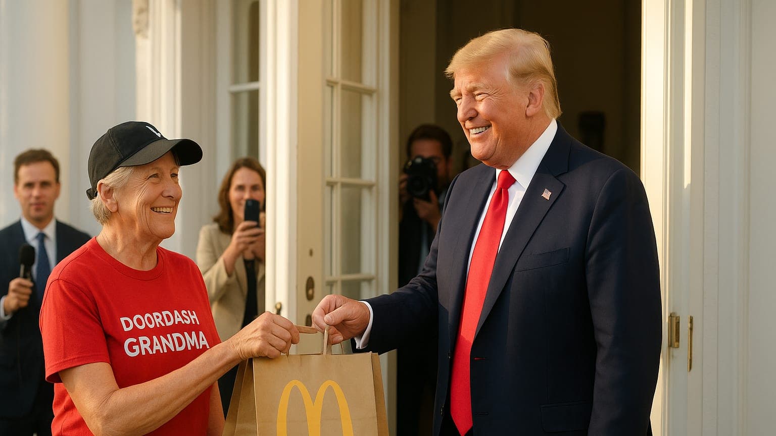 Trump’s Fast Food Fumble: When a DoorDash Delivery Steals the Show