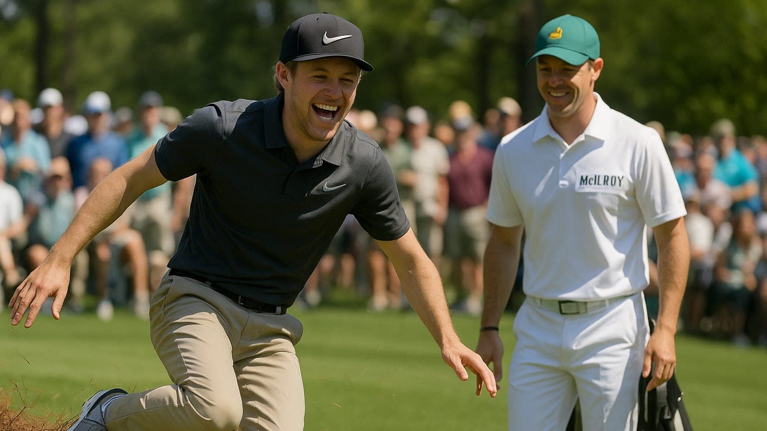 When Niall Horan Took a Tumble Caddying for Rory McIlroy: A Viral Golf Moment!