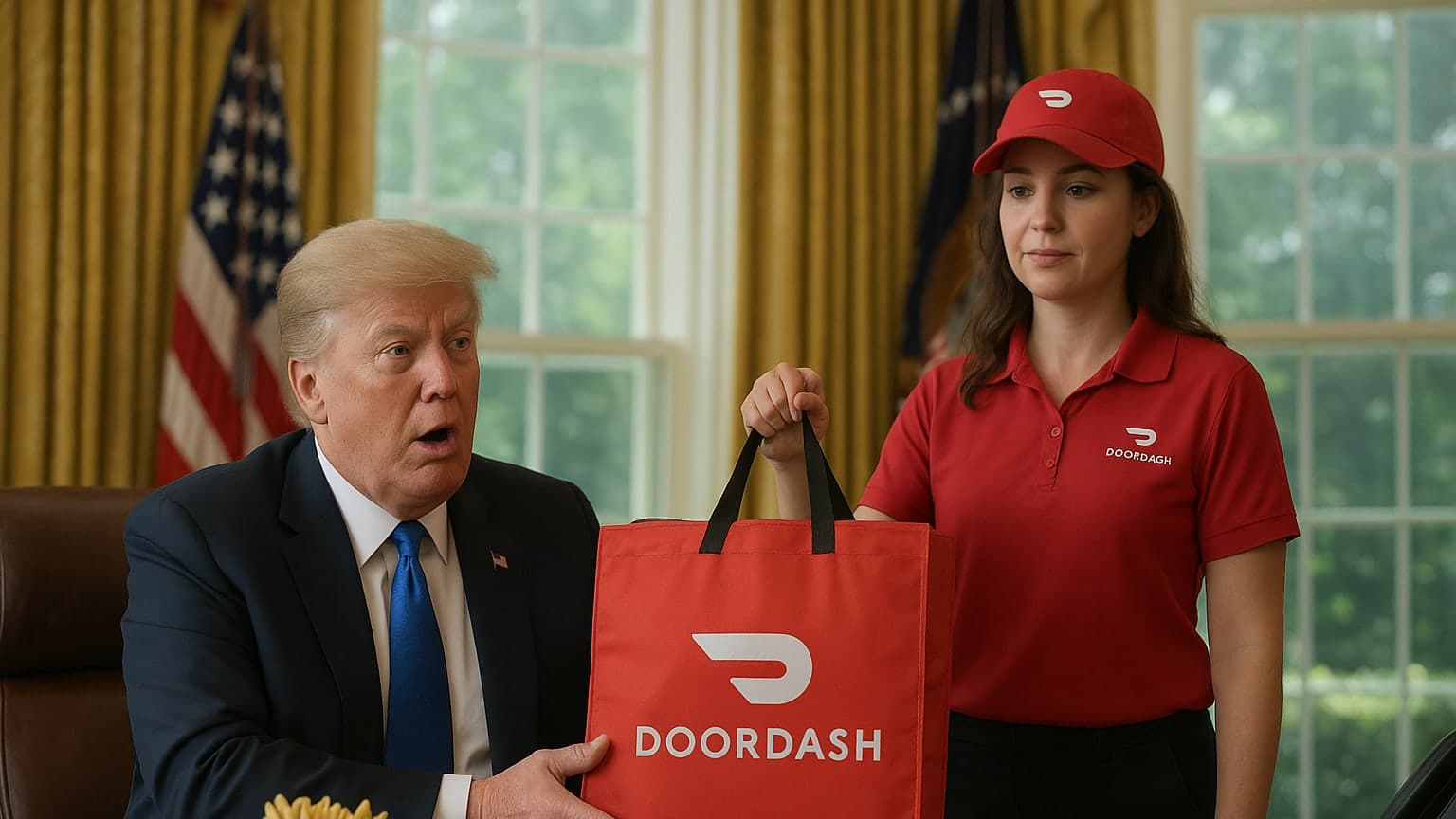 When Fast Food Meets Foreign Policy: Trump’s Hilarious DoorDash Moment