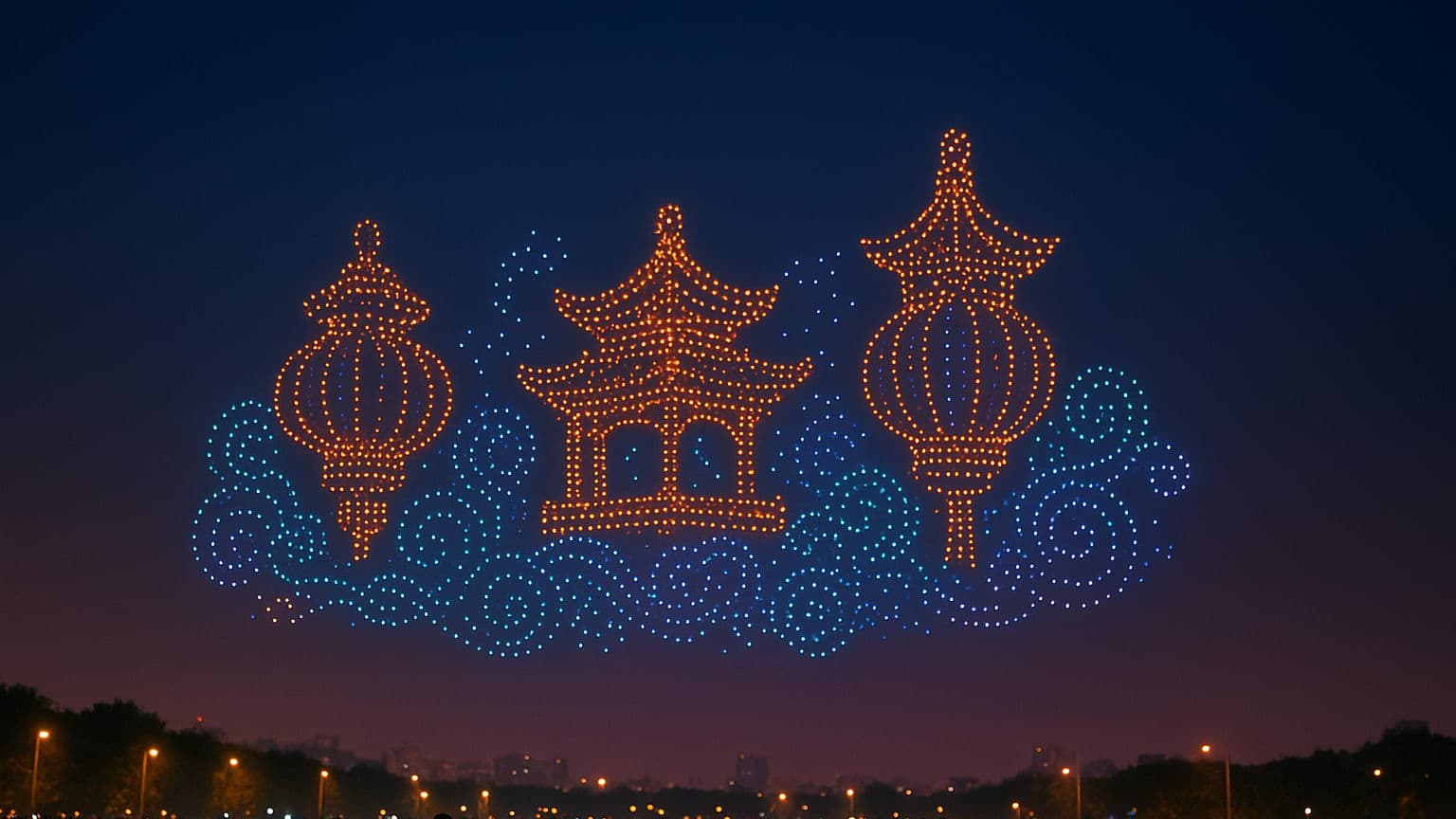 Drones in Sync: China Sets a Mind-Blowing Record with 22,580 Flying Lights!