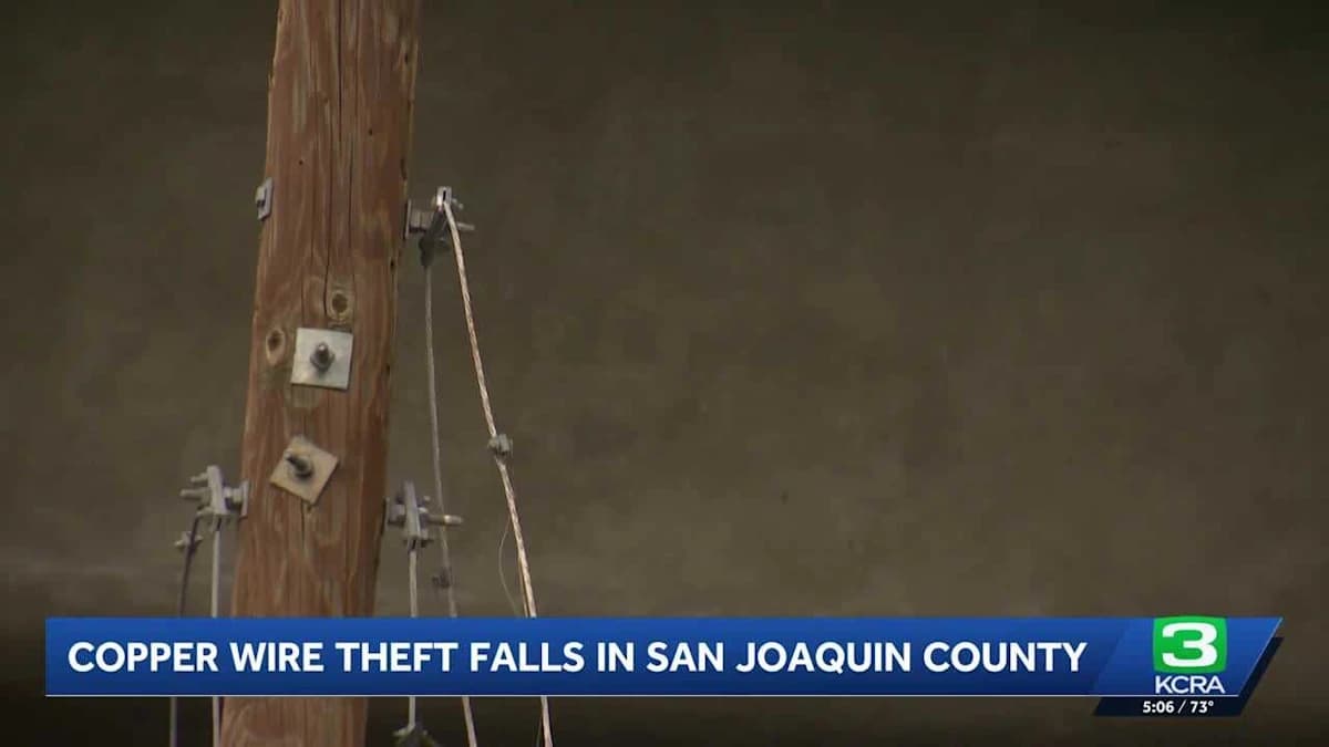 Copper Crime Drastically Dips: How a Task Force Turned the Tables in San Joaquin County!