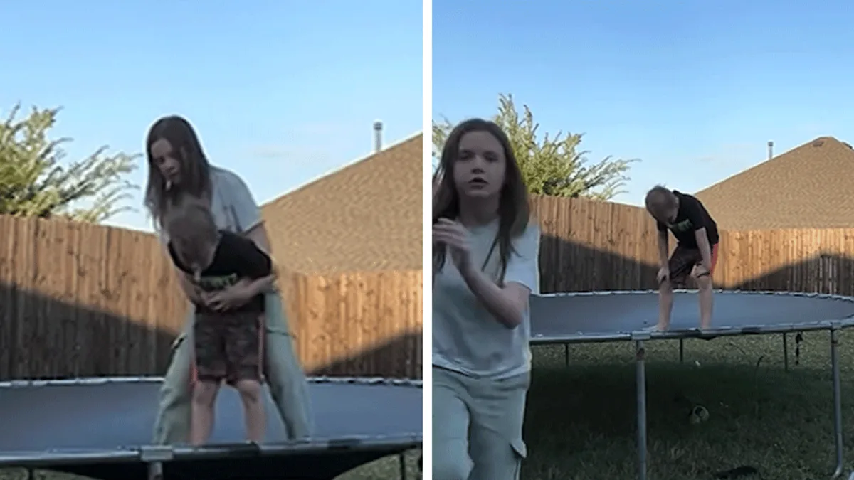 Sister to the Rescue: How Candy and Trampolines Turned into a Choking Hazard!