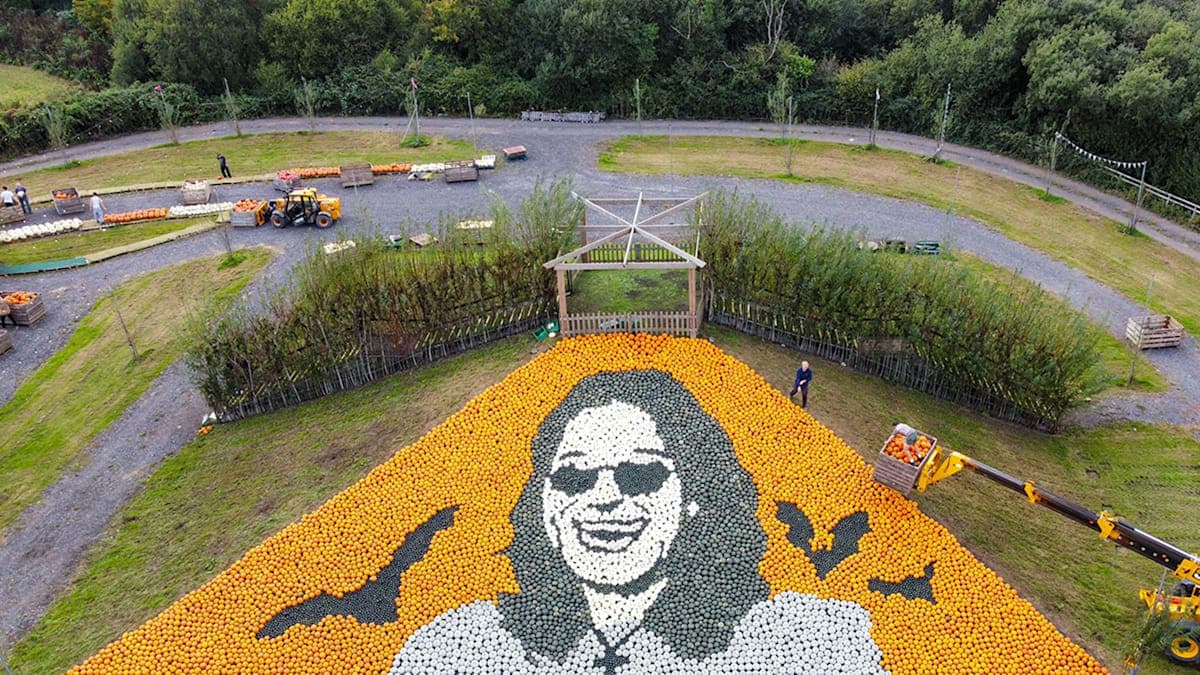 Ozzy Osbourne's Family Carves Out a Pumpkin Patch Tribute to the Rock Legend