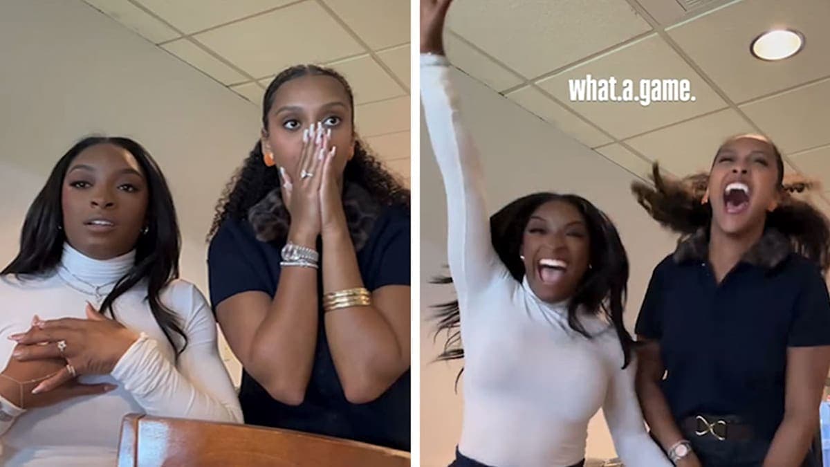 Simone Biles Goes Full Fanatic: You Won't Believe This Celebration!
