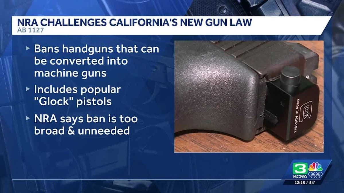 NRA Takes Aim at California’s New Ban on Convertible Pistols—A Legal Showdown Awaits!