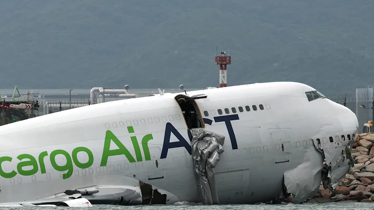 Cargo Chaos: Plane Skids Off Runway into the Sea—What Went Wrong?