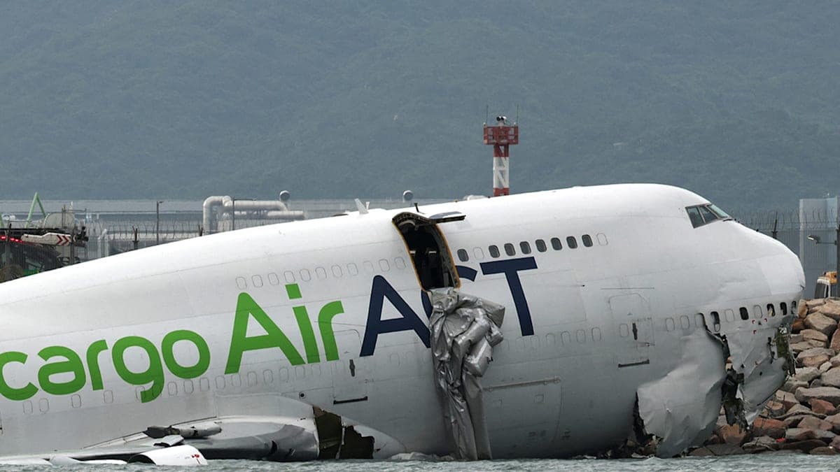 Cargo Chaos: Plane Skids Off Runway into the Sea—What Went Wrong?