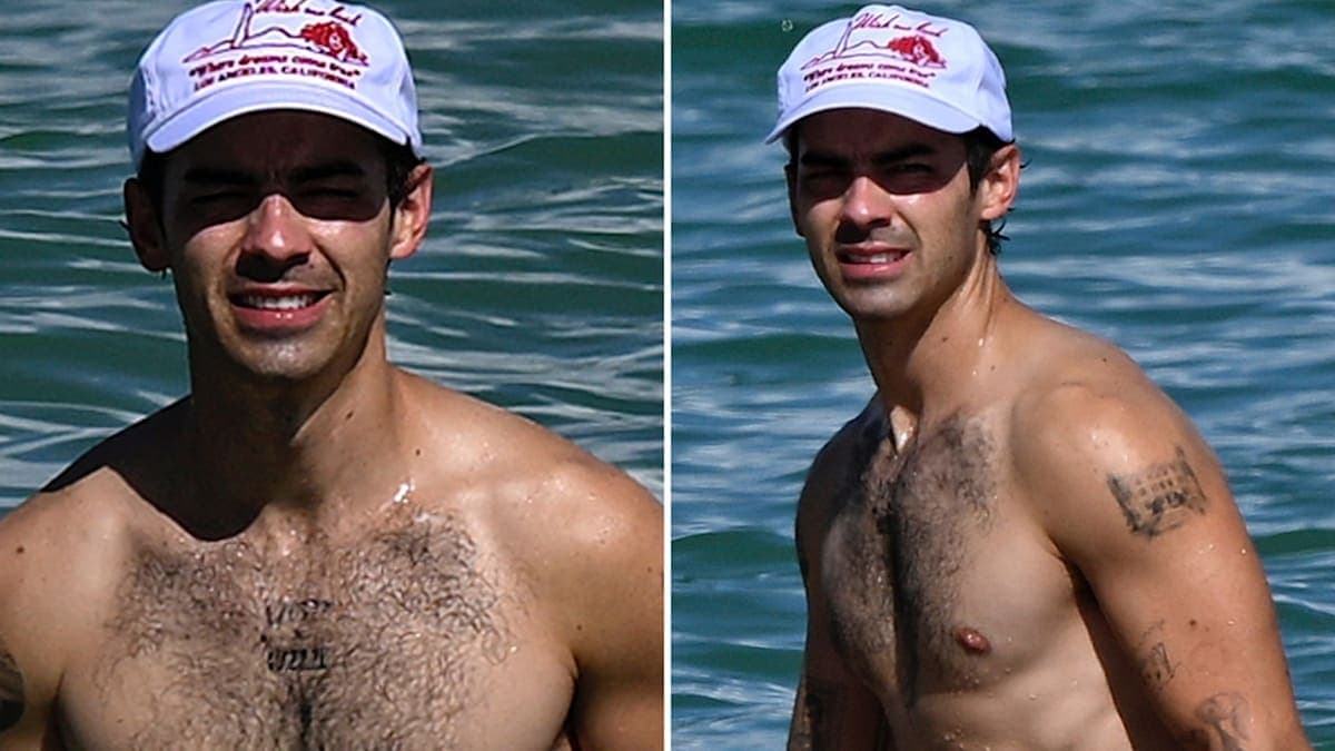 Joe Jonas Strips Down at the Beach: Abs and All!