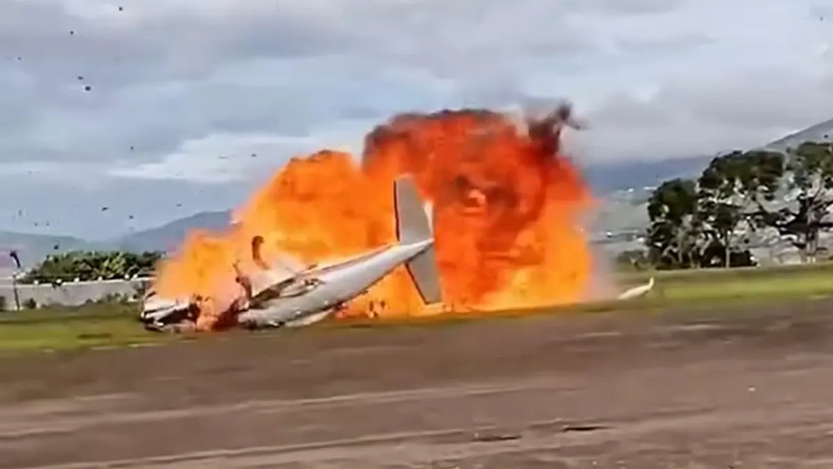 Moments Before Takeoff: Venezuelan Plane Crash Caught on Camera!