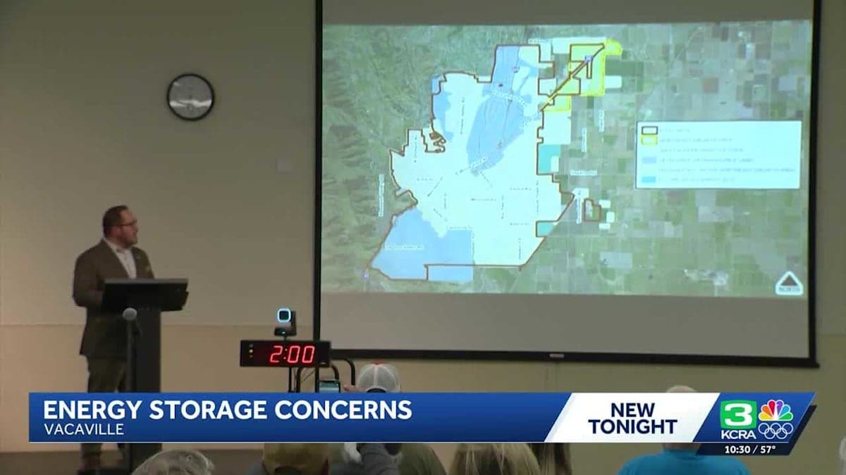 Fire in the Sky? Vacaville Residents Push Back on Battery Storage Plans!