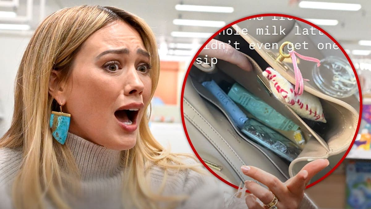 Hilary Duff's Morning Coffee Catastrophe: A Designer Bag's Tumble into Latte Hell!