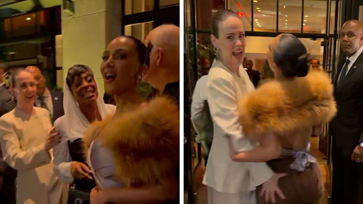 Kim Kardashian Gets a Cheeky Surprise at The Premiere!