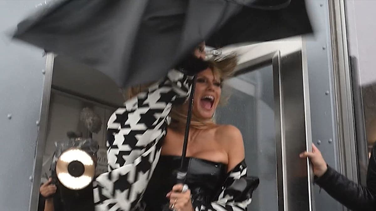When High Fashion Meets Gale Force Winds: Heidi Klum vs. the Weather