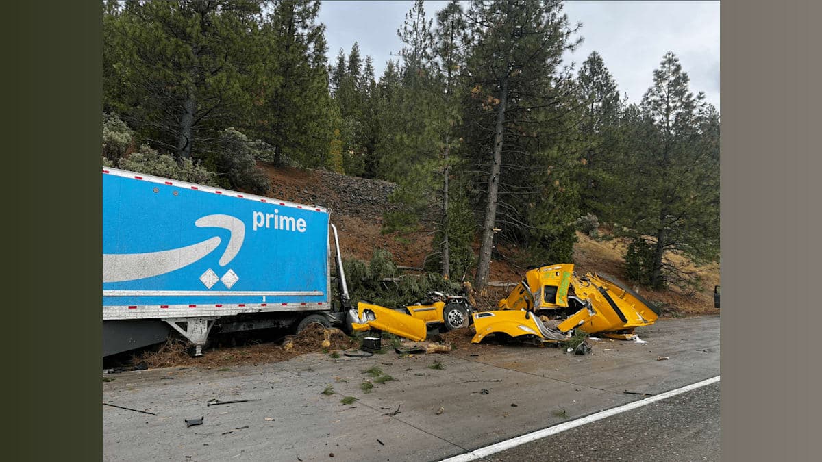 Big Rig Bonanza: Traffic Chaos on I-80 After Amazon Truck Crash!