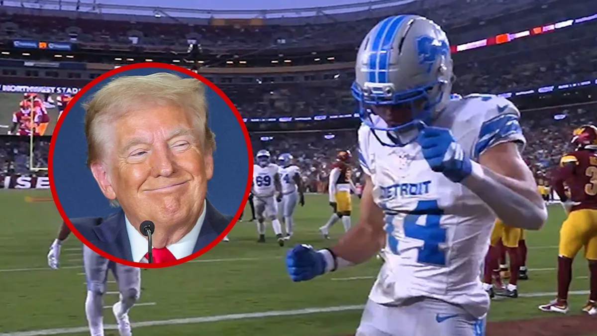 Touchdowns and Trump Moves: Amon-Ra St. Brown's Memorable Celebration!