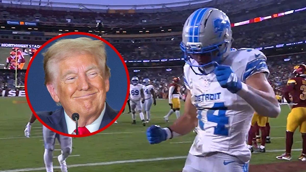 Touchdowns and Trump Moves: Amon-Ra St. Brown's Memorable Celebration!