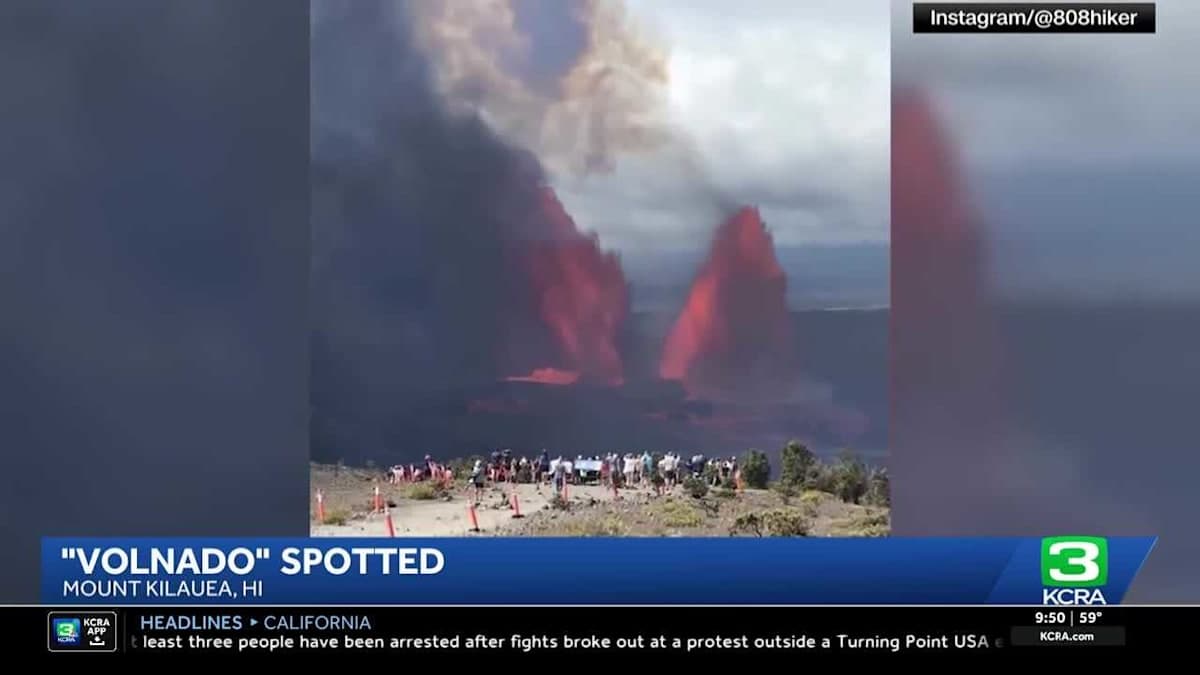 Kilauea's Latest Eruption: When Lava Meets Tornado!