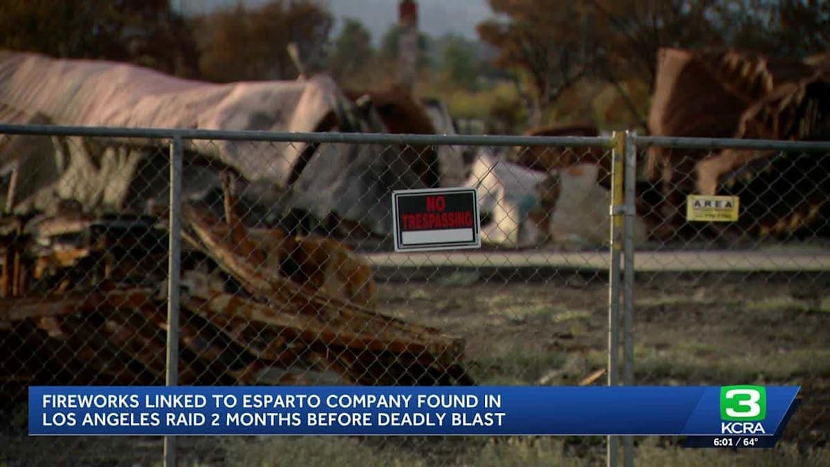 Did Investigators Drop the Ball Before the Esparto Explosion?