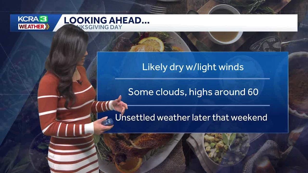 Sunny Thanksgiving in Northern California: Perfect Weather or Stormy Surprises?