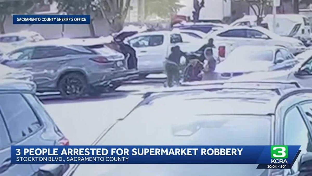 Caught on Camera: Shocking Supermarket Heist in Sacramento
