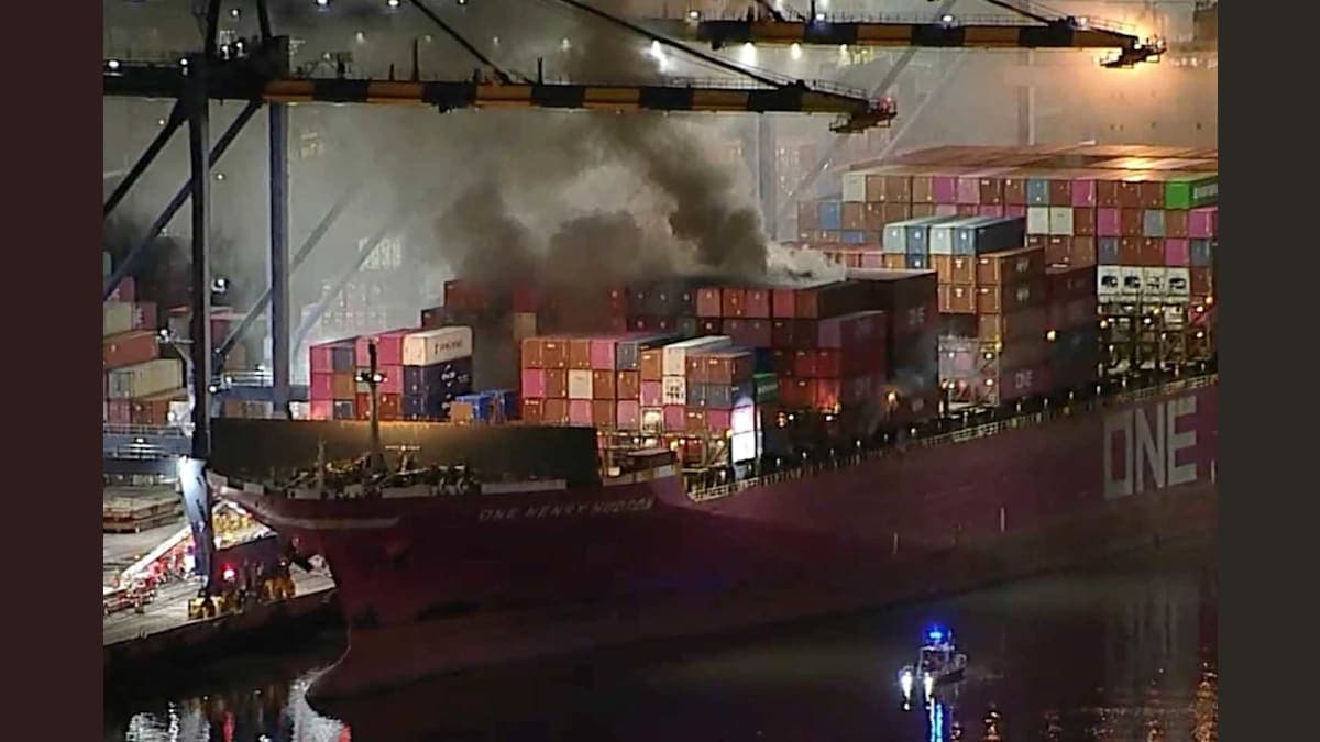 Fire at Sea: A Container Ship's Unexpected Drama in Los Angeles