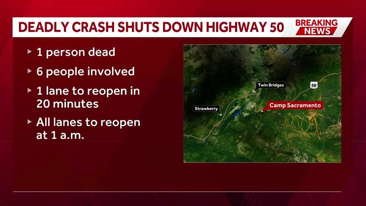 Tragedy Strikes on Highway 50: One Dead in Shocking Crash