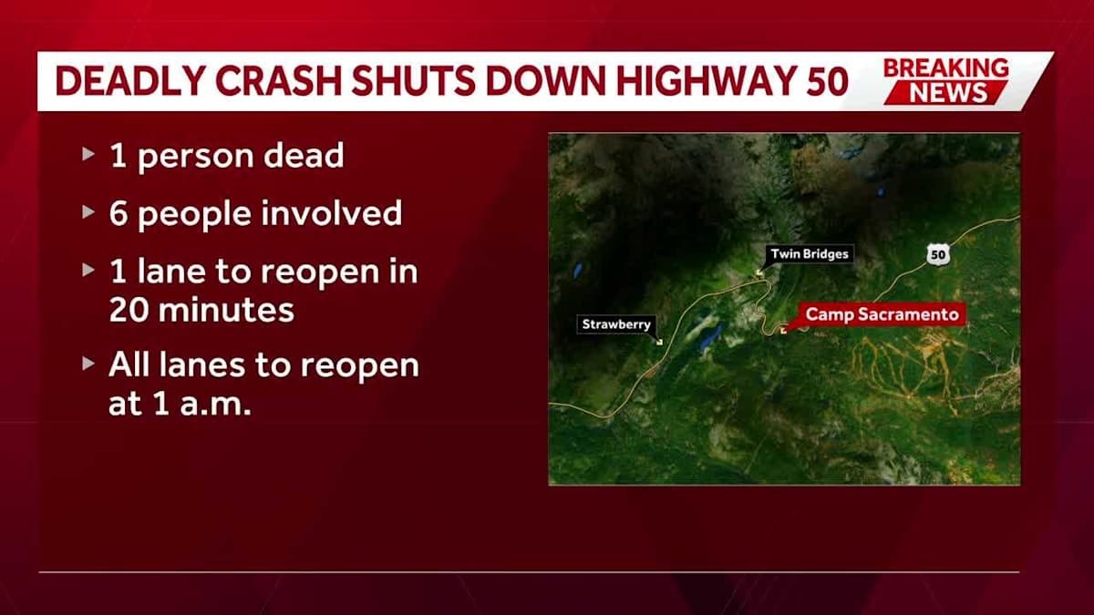 Tragedy Strikes on Highway 50: One Dead in Shocking Crash
