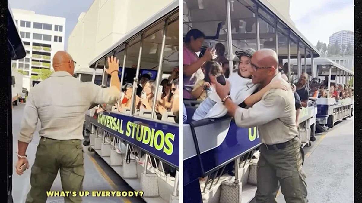 Dwayne Johnson Takes Center Stage: A Surprise at Universal Studios