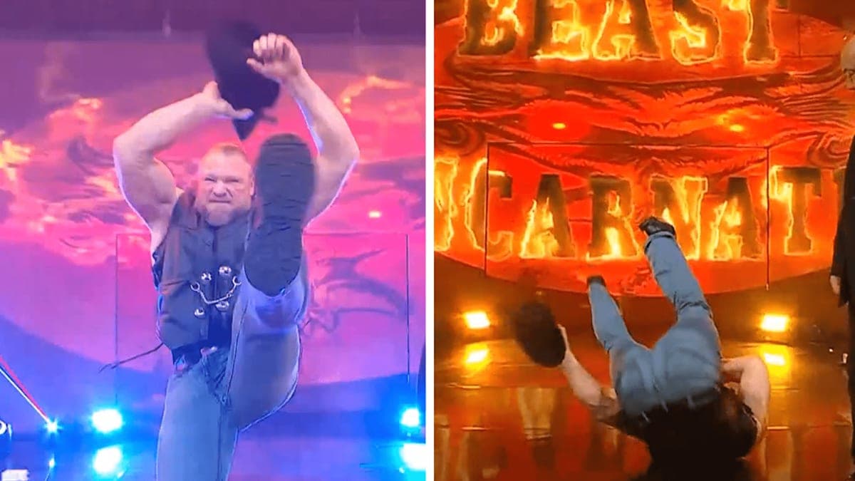 Brock Lesnar Takes a Slip on Stage: The Hilarious Moment Everyone's Talking About!