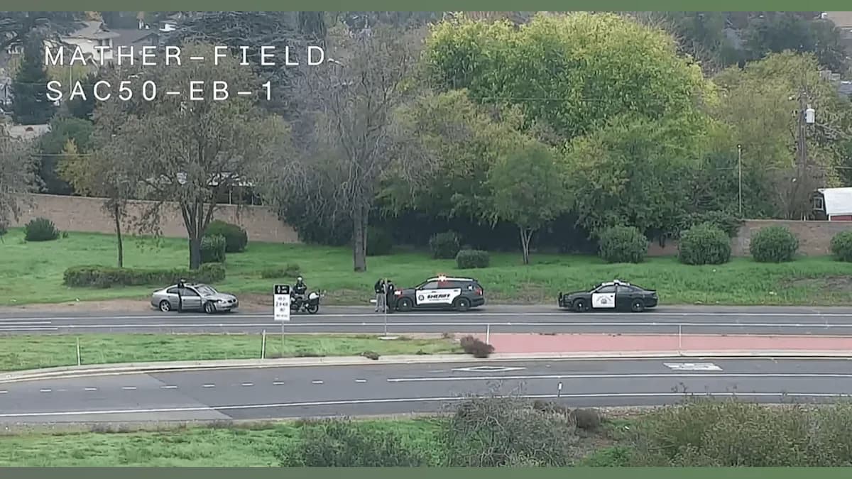 Drama Unfolds: Suspect Crashes into Bus During Wild Highway Chase!