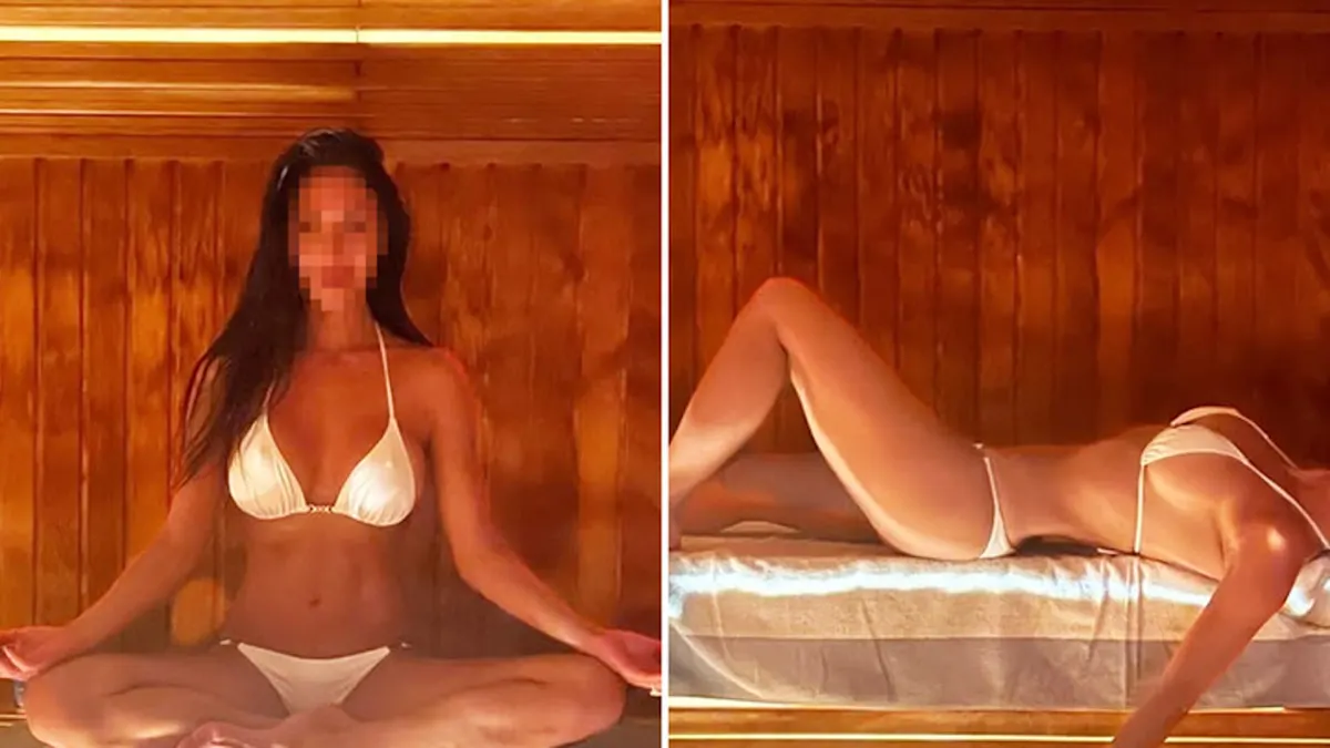 Guess Who's Sweating it Out in a Bikini?