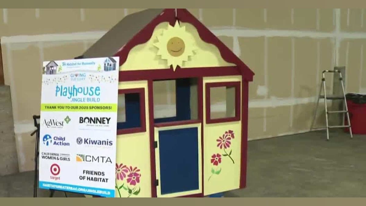 Tiny Houses, Big Dreams: Volunteers Create Magical Playhouses for Sacramento Kids