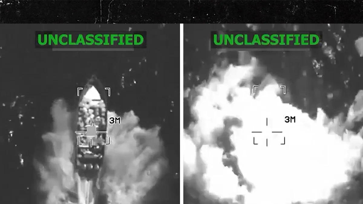 U.S. Military Blasts Another Boat Out of the Water—Caught on Tape!