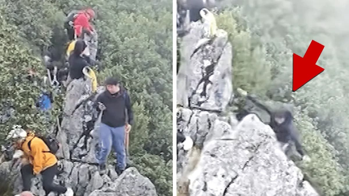 When Selfies Go Wrong: Tourist Takes a Plunge While Chasing the Perfect Shot