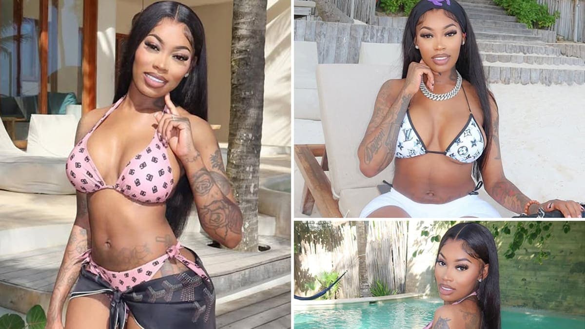 Asian Da Brat's Post-Baby Beach Body: A Tropical Vacation in Designer Bikinis!