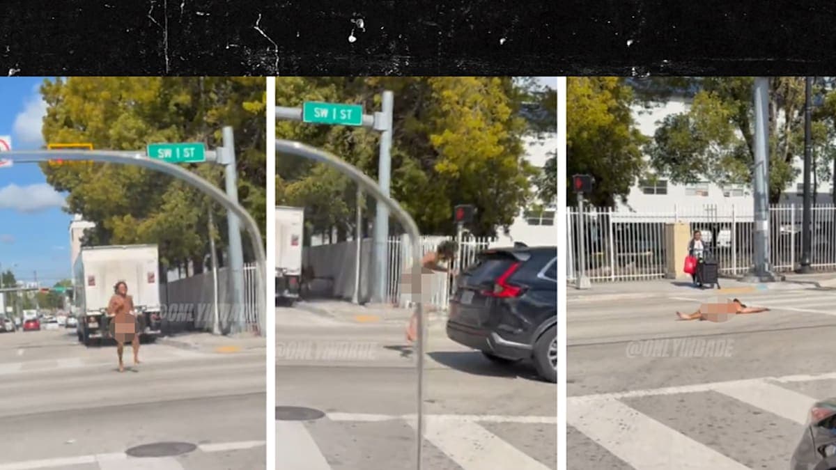 Naked and Unbothered: Florida Man Hits the Streets and a Car!