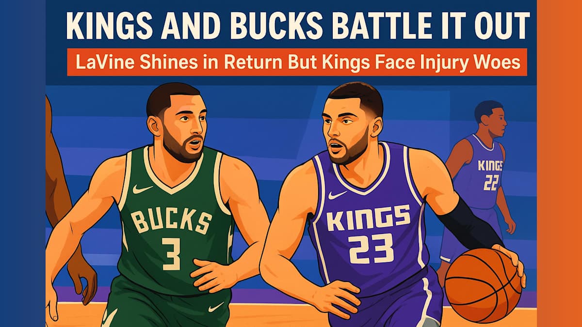 Kings and Bucks Battle It Out: LaVine Shines in Return, But Kings Face Injury Woes
