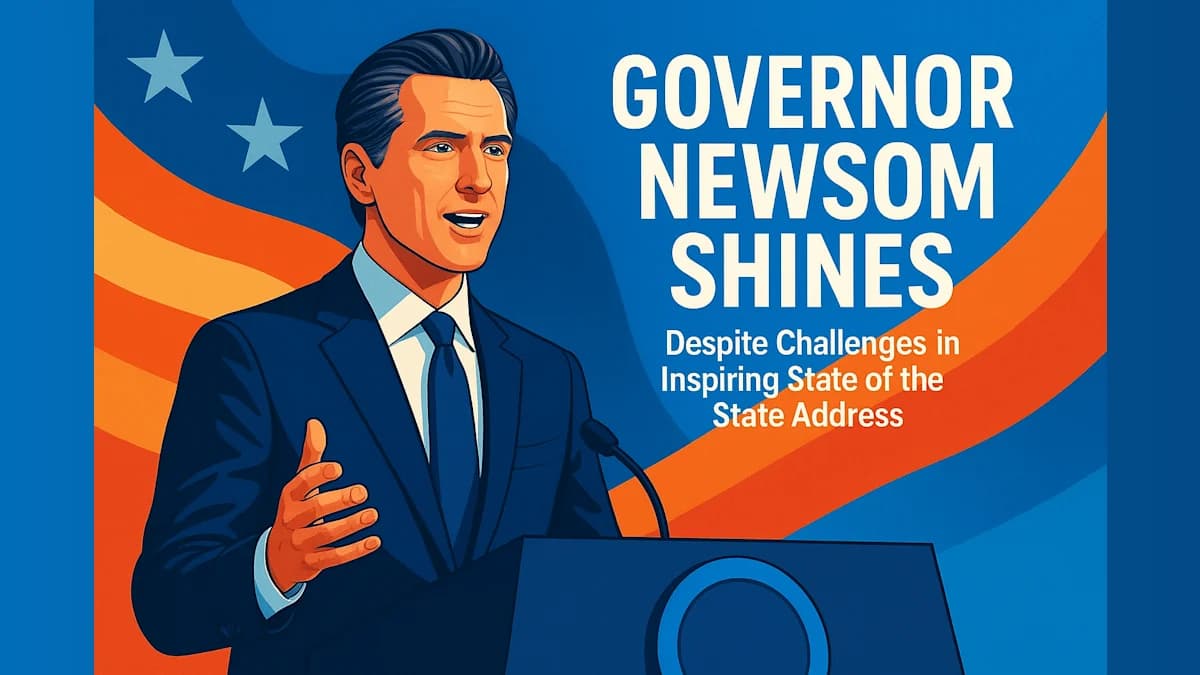 Governor Newsom Shines Despite Challenges in Inspiring State of the State Address