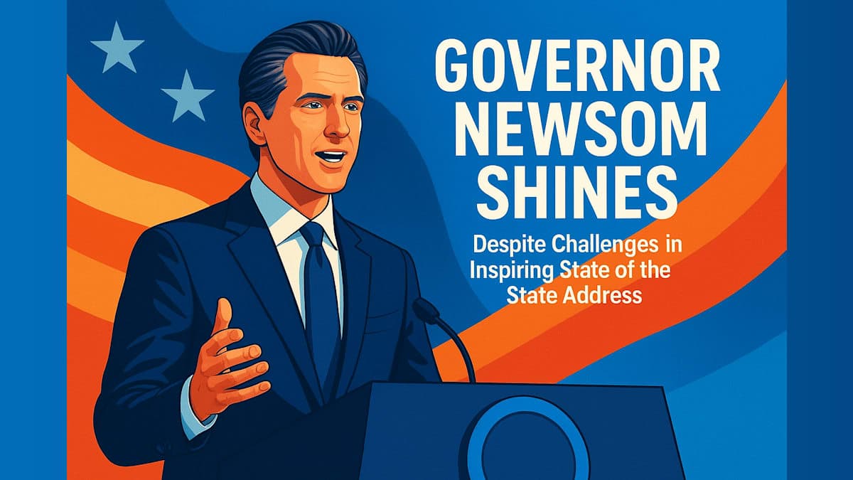 Governor Newsom Shines Despite Challenges in Inspiring State of the State Address