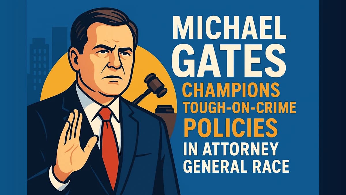 Michael Gates Champions Tough-on-Crime Policies in Attorney General Race