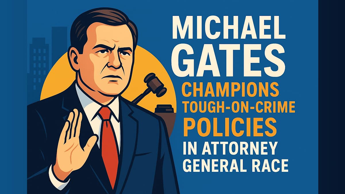Michael Gates Champions Tough-on-Crime Policies in Attorney General Race