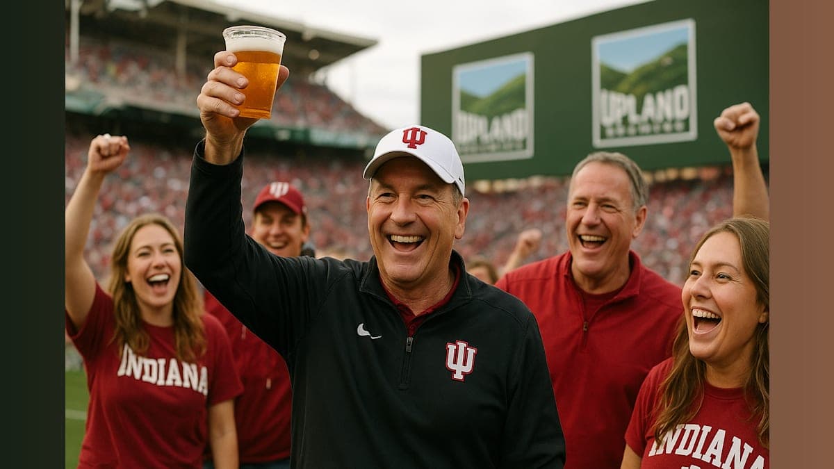 Indiana Coach Curt Cignetti Gets Forever Beer After National Championship Win!
