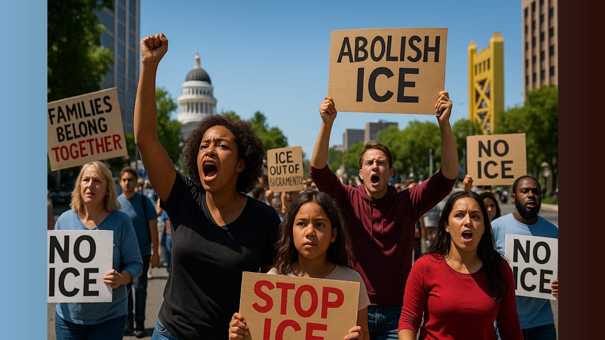 Marching for Change: Sacramento Takes a Stand Against ICE and Trump