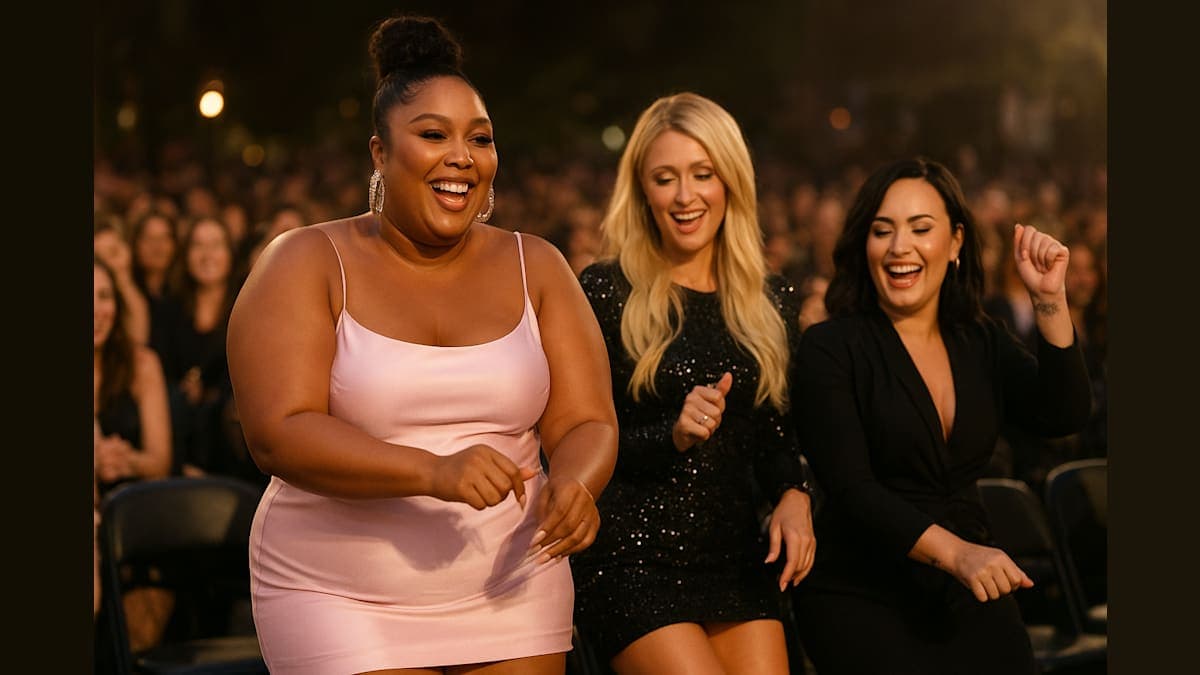 Lizzo Dazzles in Pink at Paris Hilton's Premiere: A Star-Studded Celebration of Transformation!