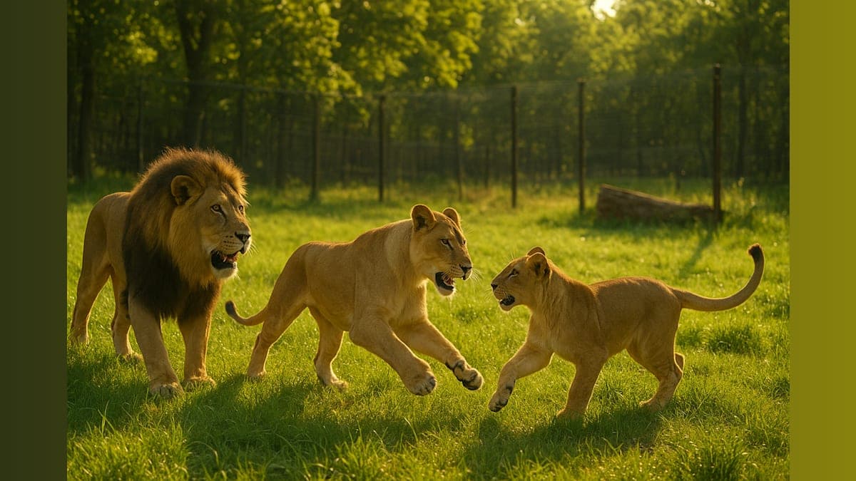 From Honduras to a New Home: Three Lions Roar into Their U.S. Sanctuary