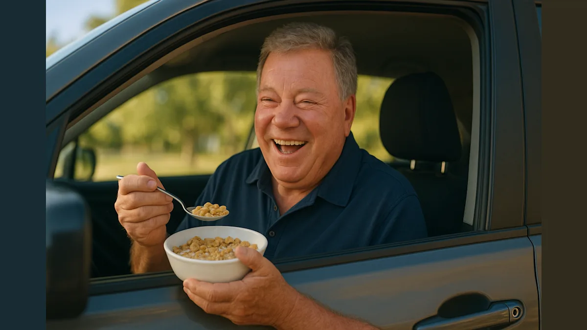 William Shatner Takes Cereal to New Heights—Literally!