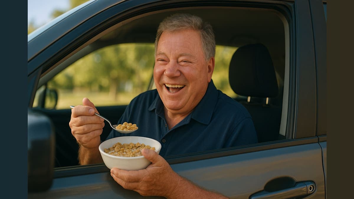 William Shatner Takes Cereal to New Heights—Literally!