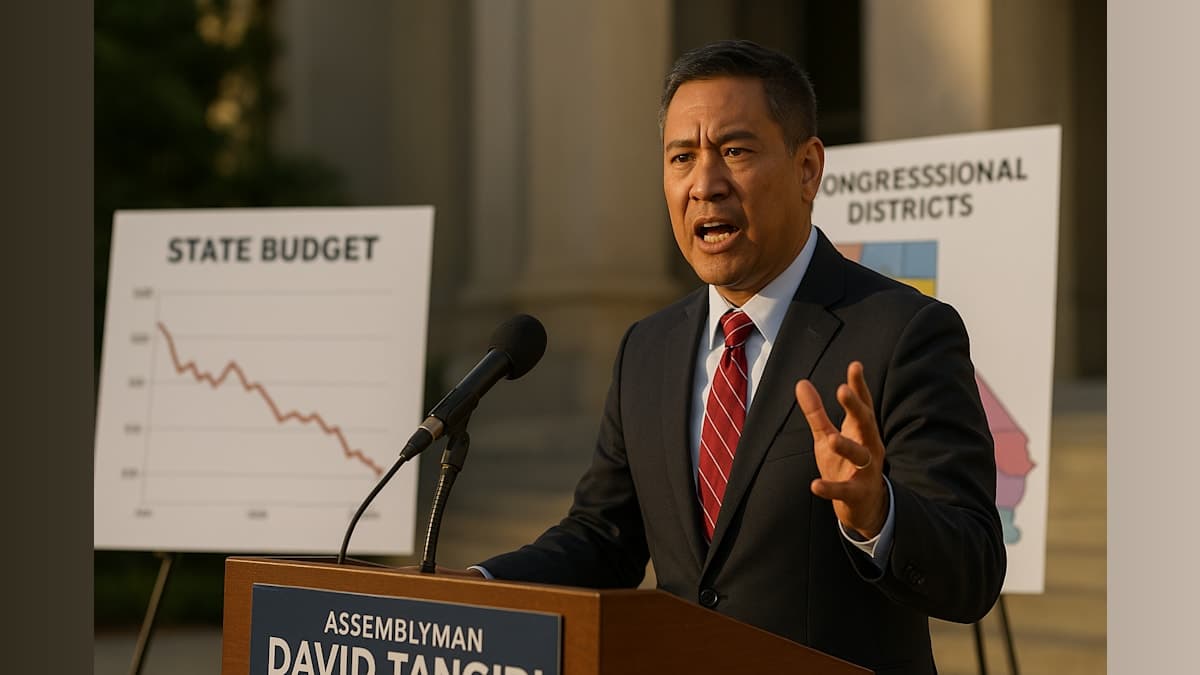 Political Jousting: Assemblyman David Tangipa Takes on California's Budget and Redistricting Drama