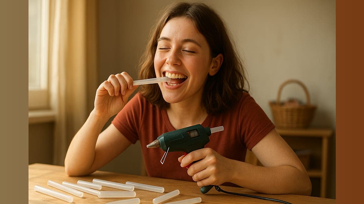 Sticky Situations: Meet the Woman Who Can’t Stop Eating Hot Glue!