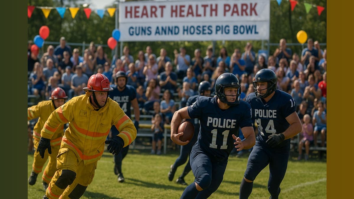 Tackling Charity: The 52nd Annual Guns and Hoses Pig Bowl Takes Center Field!
